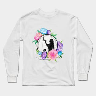 Floral Artist Quote Long Sleeve T-Shirt